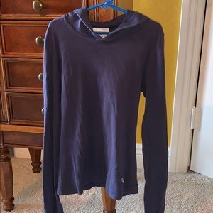 Girl Star Blue Hooded T Shirt